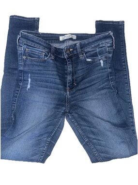 Classic Mid-Rise Size 6R Abercrombie & Fitch Skinny Blue Women's Jeans